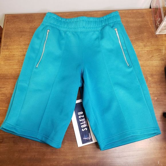 Puma x TMC Men's Small Hustle Way Bermuda Shorts Nipsey Hussle Teal 531215-01 - Picture 2 of 7